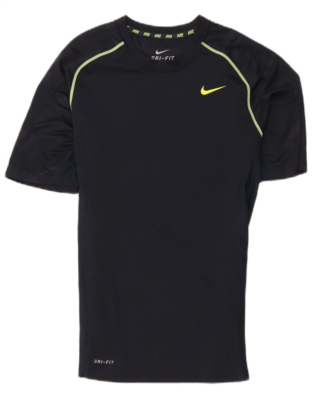 Męski T-shirt Nike Dri Fit, mały, granatowy, poliestrowy