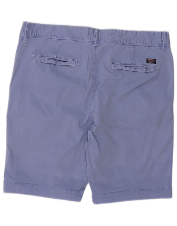 Męskie spodenki Chino Superdry W34, duże, fioletowe, bawełniane