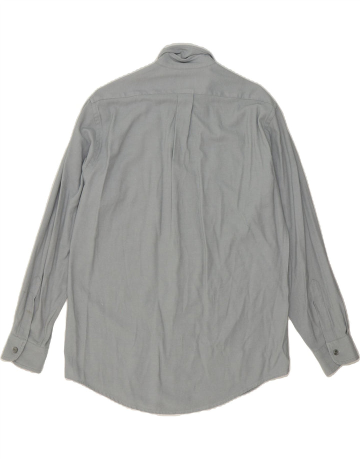 TRUSSARDI JEANS Mens Shirt Medium Grey Viscose Vintage Trussardi Jeans and Second-Hand Trussardi Jeans from Messina Hembry 