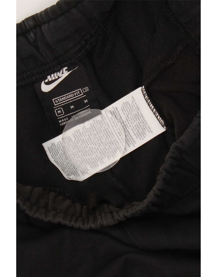 Męskie spodenki sportowe Nike o standardowym kroju, średniej wielkości, czarne, bawełniane