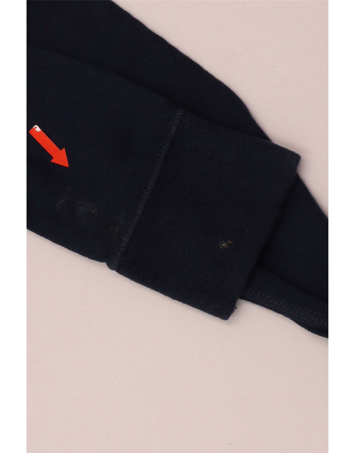 Męski top Superdry z długim rękawem, mały, granatowy, bawełniany