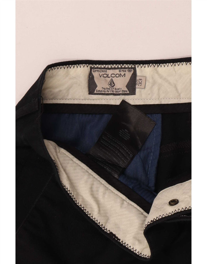 Męskie spodenki chino Volcom W33, średnia czarna bawełna