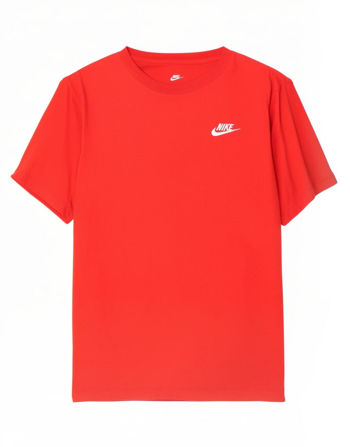 T-shirt męski Nike, mały, czerwony, bawełniany