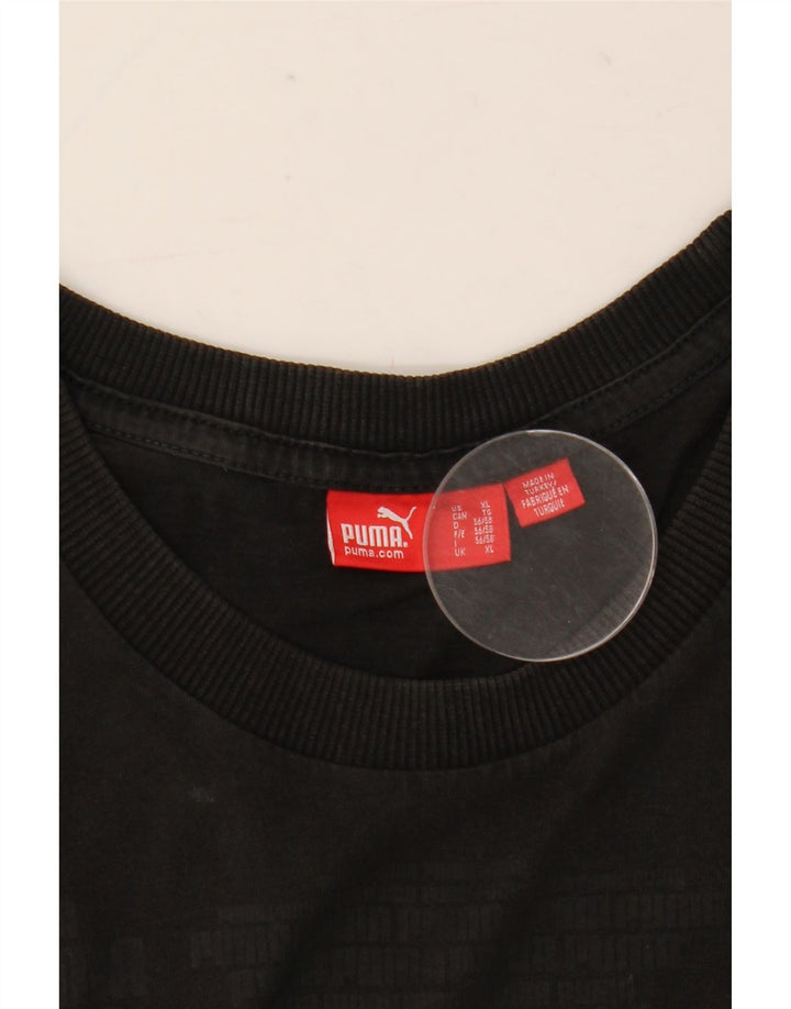 Męski T-shirt z grafiką Puma, XL, czarny