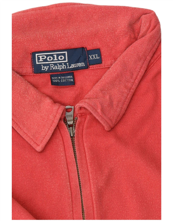 POLO RALPH LAUREN Męska koszulka polo 2XL, czerwona, bawełniana