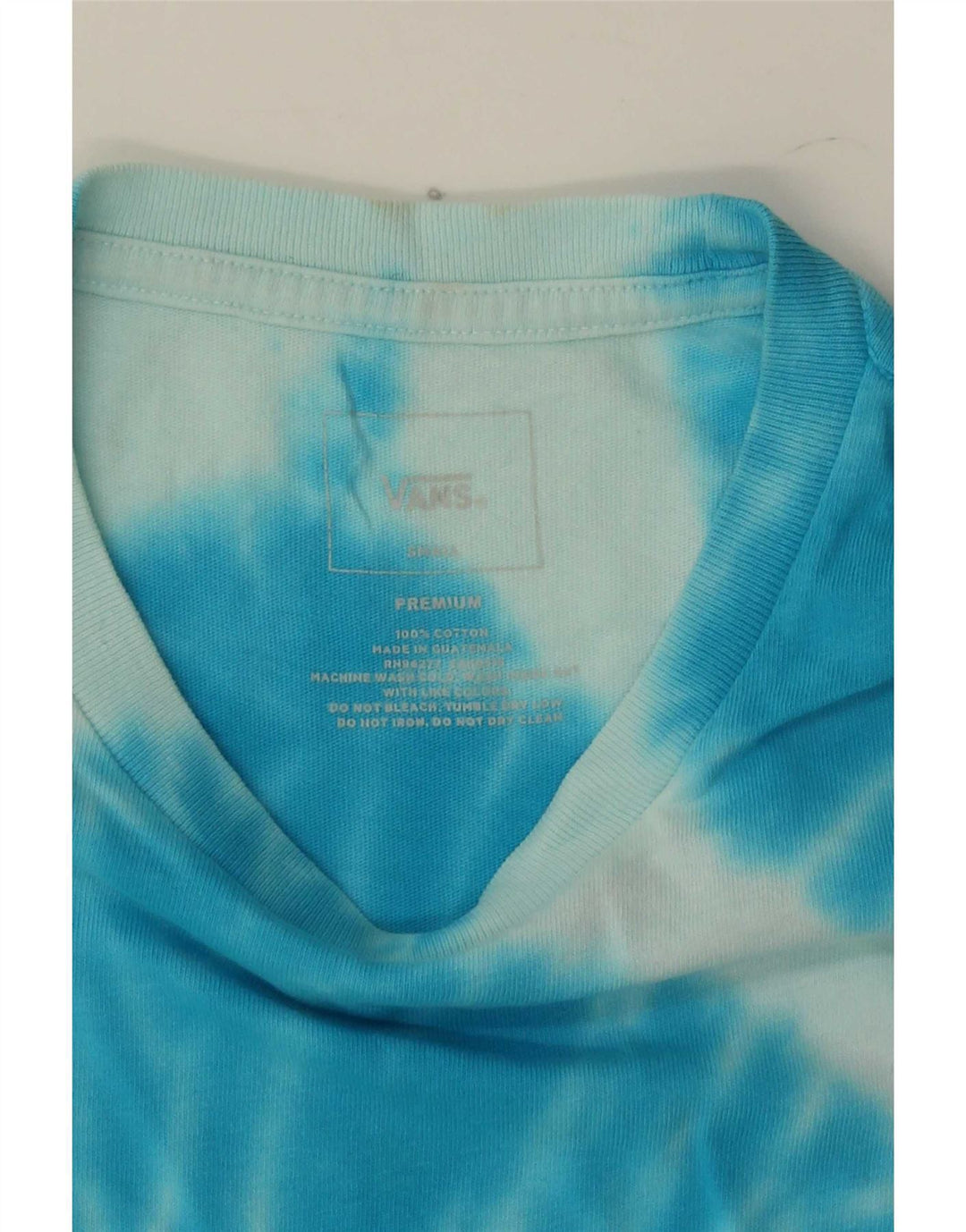 T-shirt męski Vans, mały, niebieski Tie Dye, bawełniany