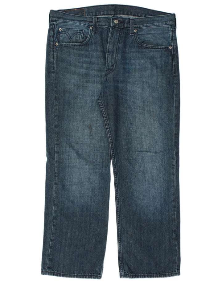 Męskie jeansy LEVI'S 506 Straight W36 L28 Niebieskie bawełniane