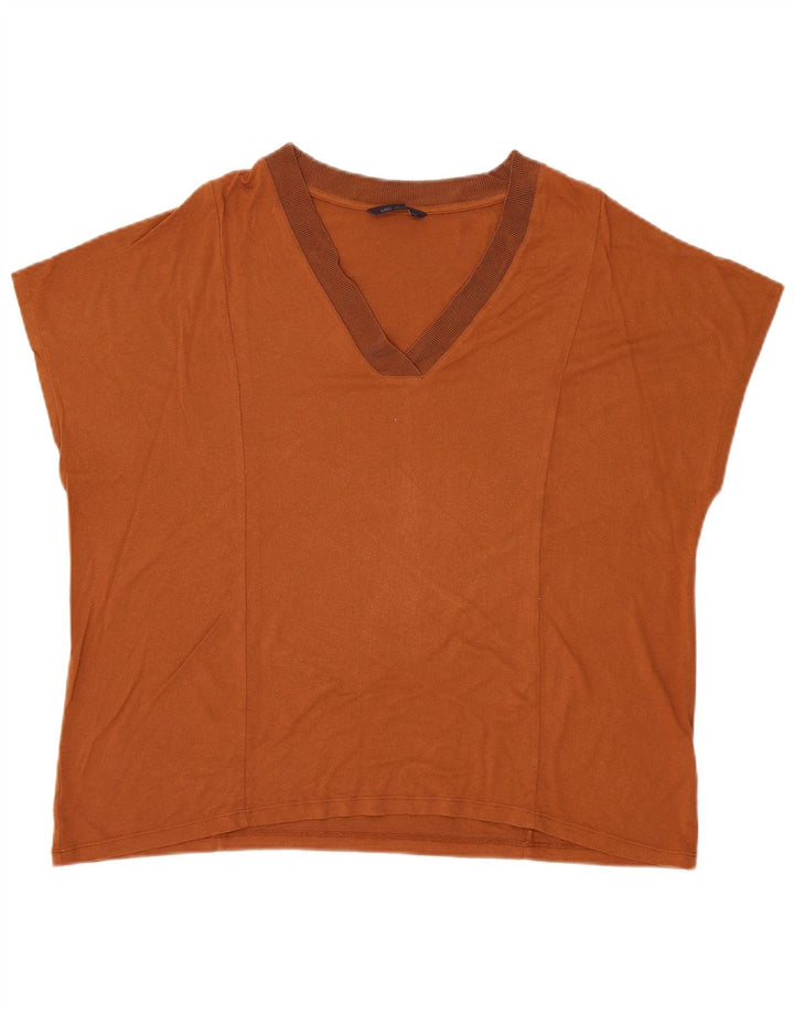 Bluzka damska Marks & Spencer UK 20 2XL Brązowa Wiskoza