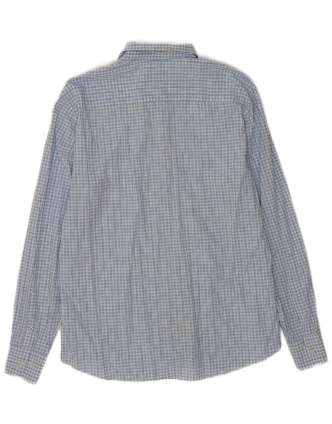 Męska koszula o swobodnym kroju Massimo Dutti XL, niebieska bawełniana kratka