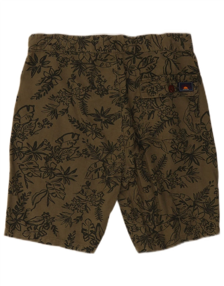 Męskie spodenki Chino Superdry W30 Średni khaki w kwiaty
