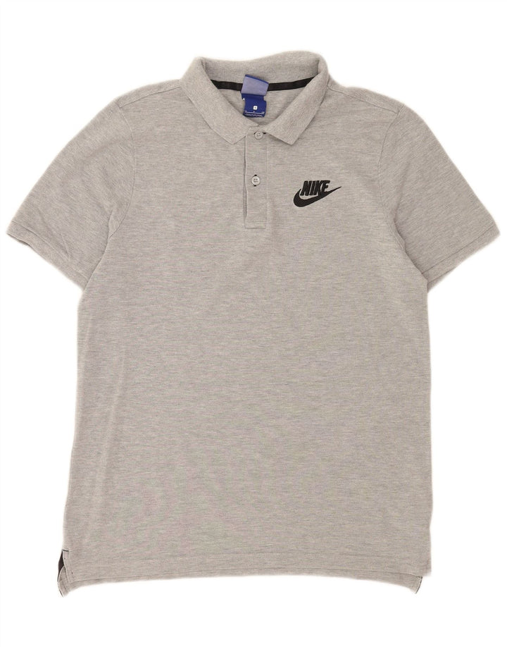 Męska koszulka polo Nike, mała, szara, bawełniana