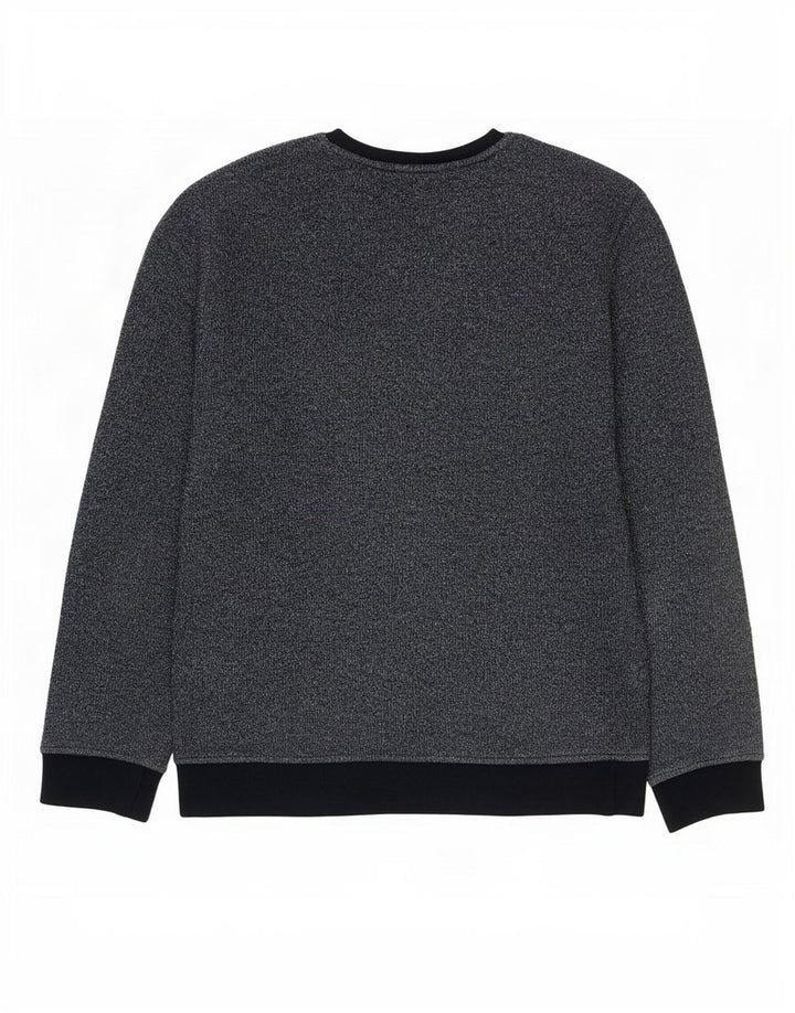 US Polo Assn. Męska bluza sweterkowa, średnia, granatowa, bawełniana w cętki