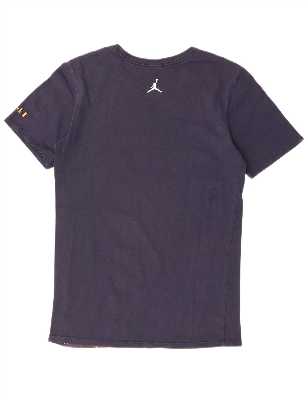 Męski T-shirt z grafiką JORDAN, mały, granatowy, bawełniany