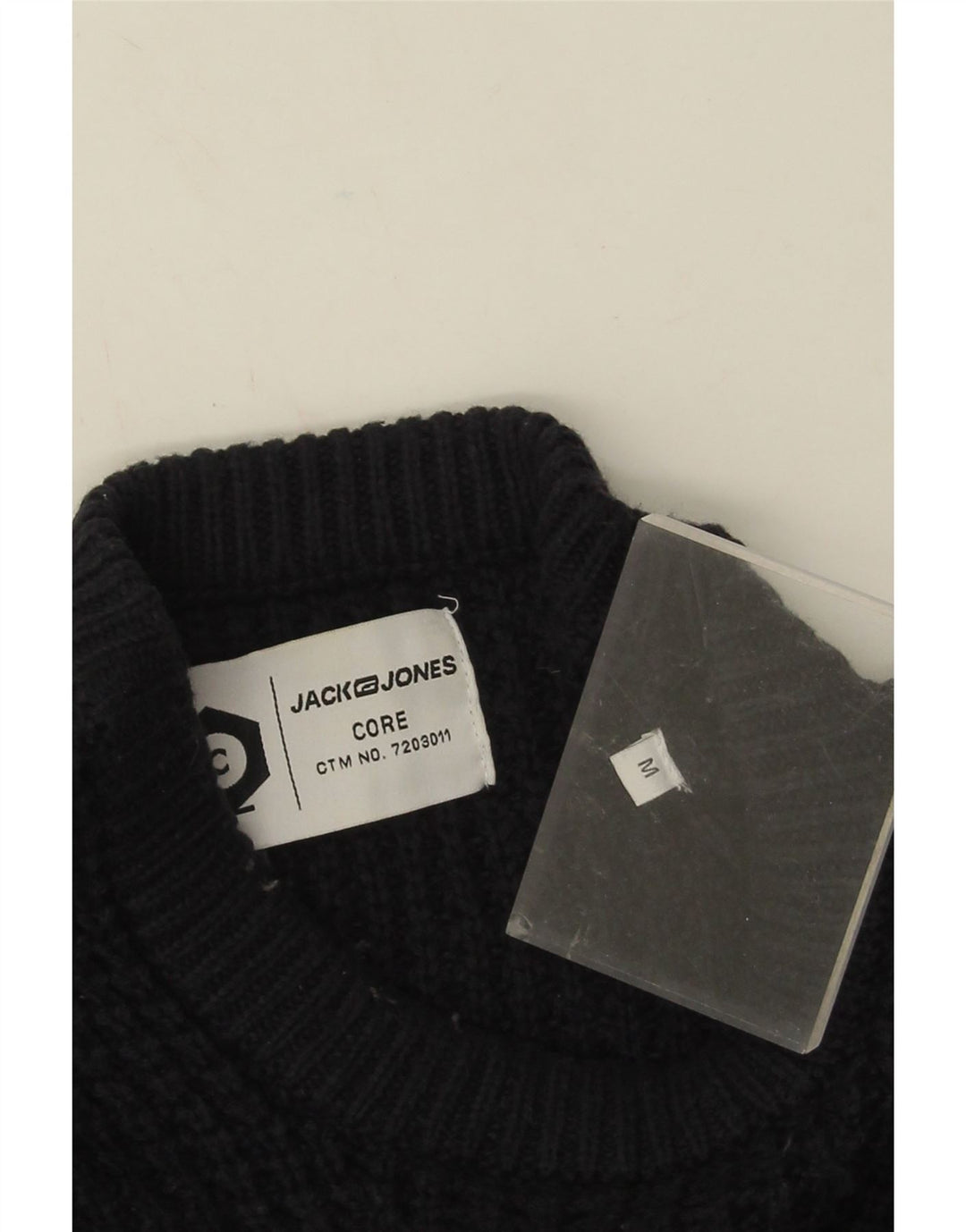 Męski sweter Jack & Jones Core z okrągłym dekoltem, średni granatowy, bawełniany