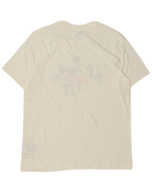 Męski T-shirt z grafiką Nike, duży, biały, bawełniany