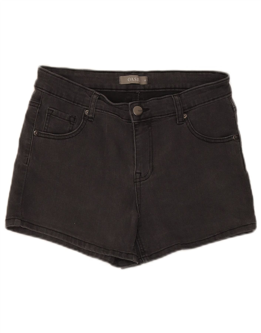 Damskie spodenki jeansowe Oasis UK 10 Small W28 Szara bawełna