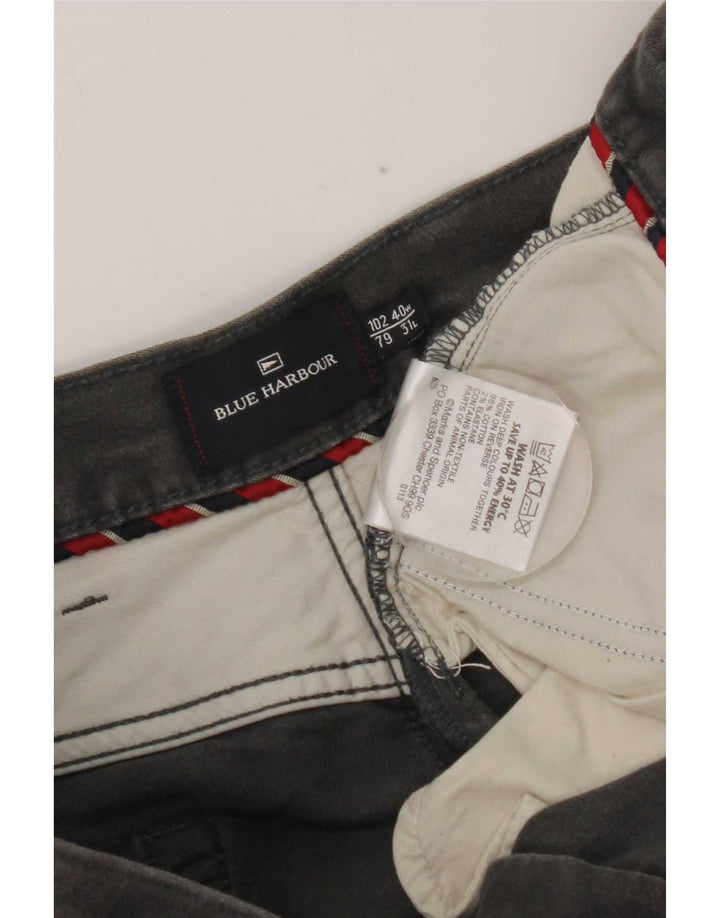 Męskie spodnie casual Marks & Spencer Blue Harbor Straight W40 L31 szare