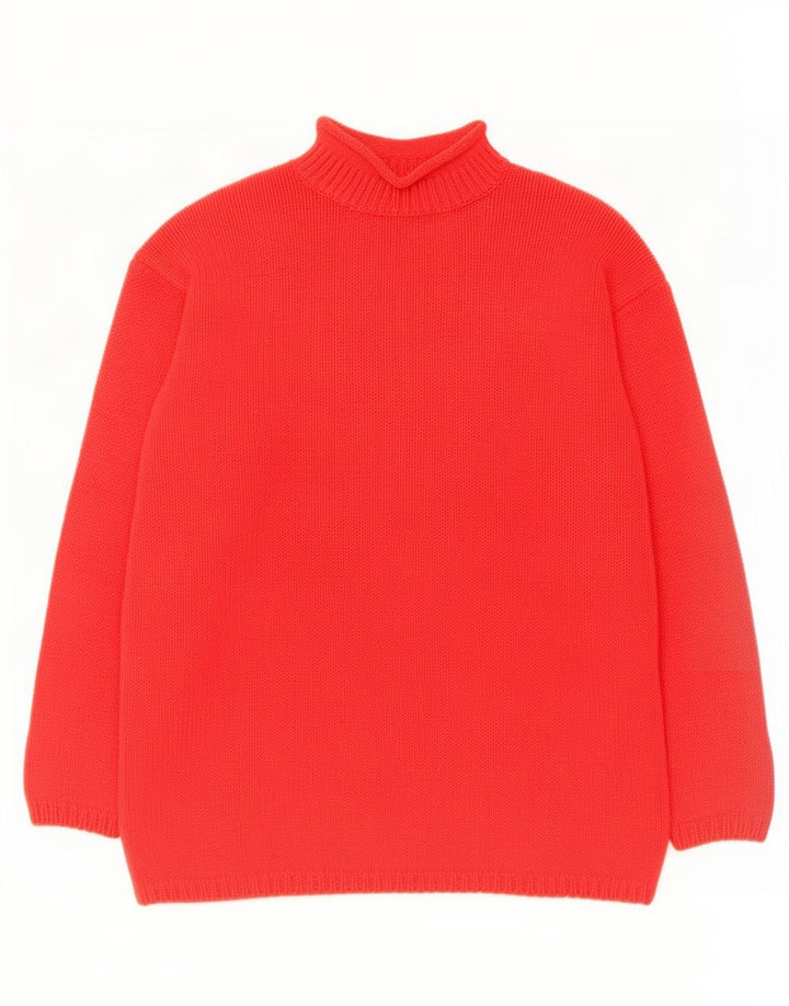 Marks & Spencer Damski sweter z golfem UK 14, duży czerwony