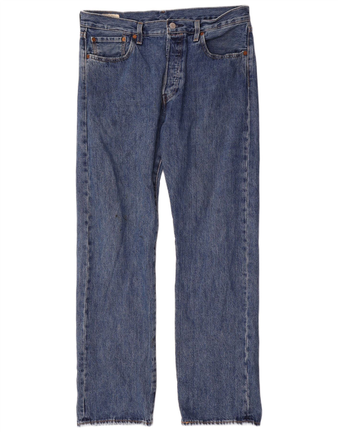 Męskie jeansy Levi's 501 Straight W34 L32 Niebieskie bawełniane