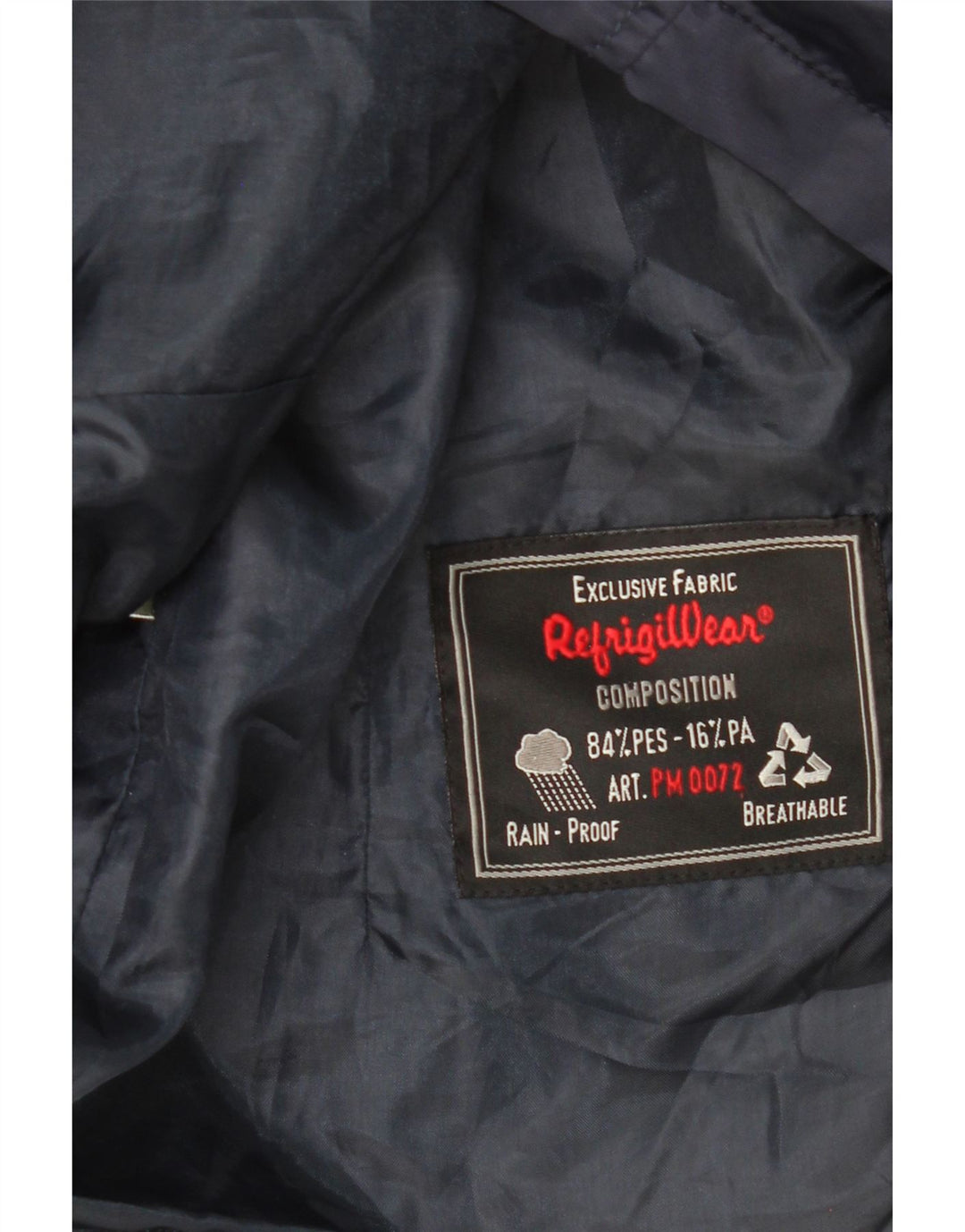 REFRIGIWEAR Womens Cruz Rain Jacket UK 14 Medium Navy Blue Vintage Refrigiwear and Second-Hand Refrigiwear from Messina Hembry 