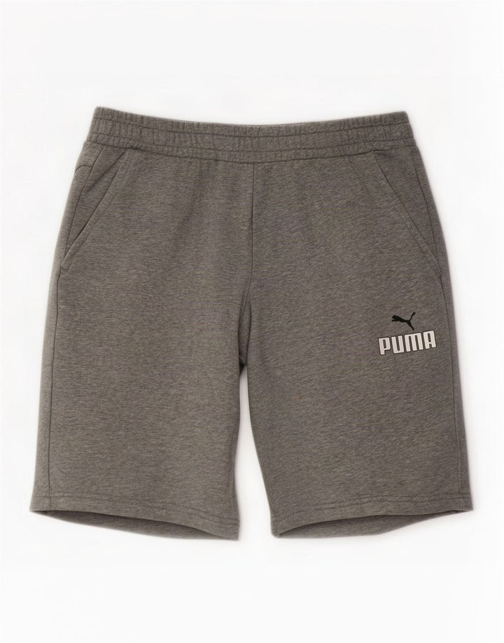 Męskie spodenki sportowe Puma, duże, szare, bawełniane
