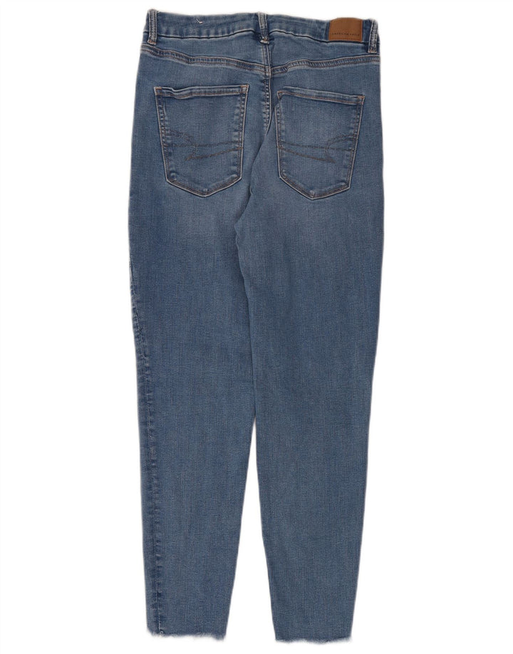Damskie jeansy skinny American Eagle US 8 Medium W28 L26 Niebieskie bawełniane