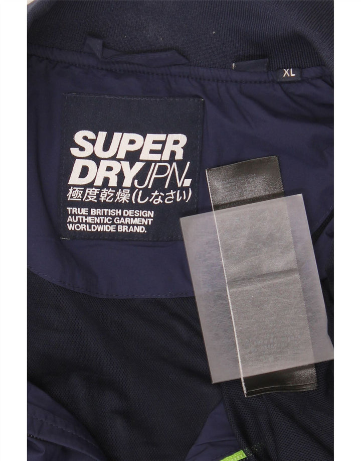 Męska kurtka bomber Superdry UK 42 XL, granatowa, nylonowa