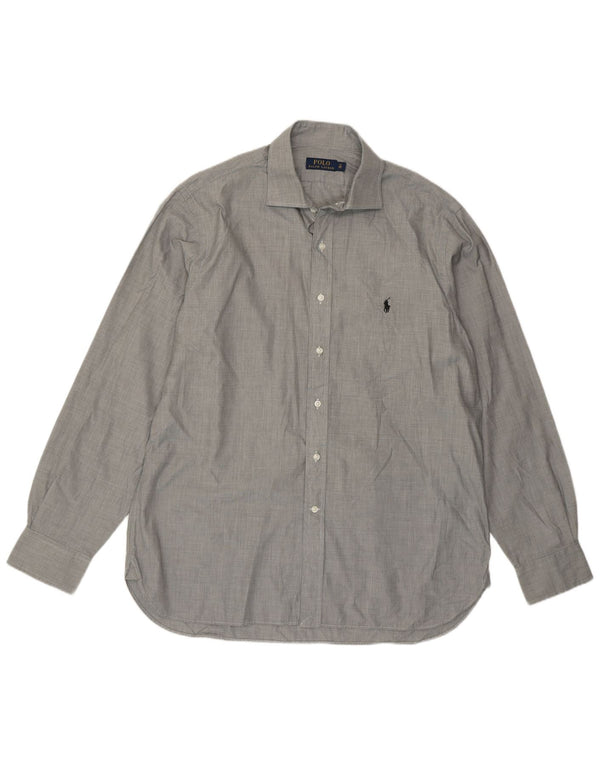 Koszula męska Polo Ralph Lauren, rozmiar 17 43 XL, szara bawełna