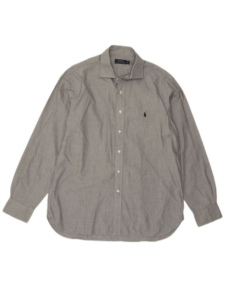 Koszula męska Polo Ralph Lauren, rozmiar 17 43 XL, szara bawełna