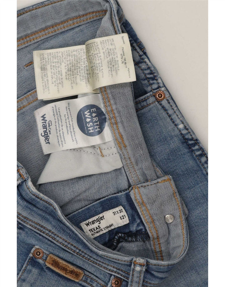 Męskie jeansy Wrangler Texas Straight W31 L30 Niebieskie, bawełniane