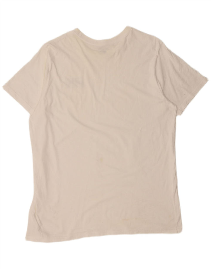 BILLABONG Mens T-Shirt Top 2XL White Cotton