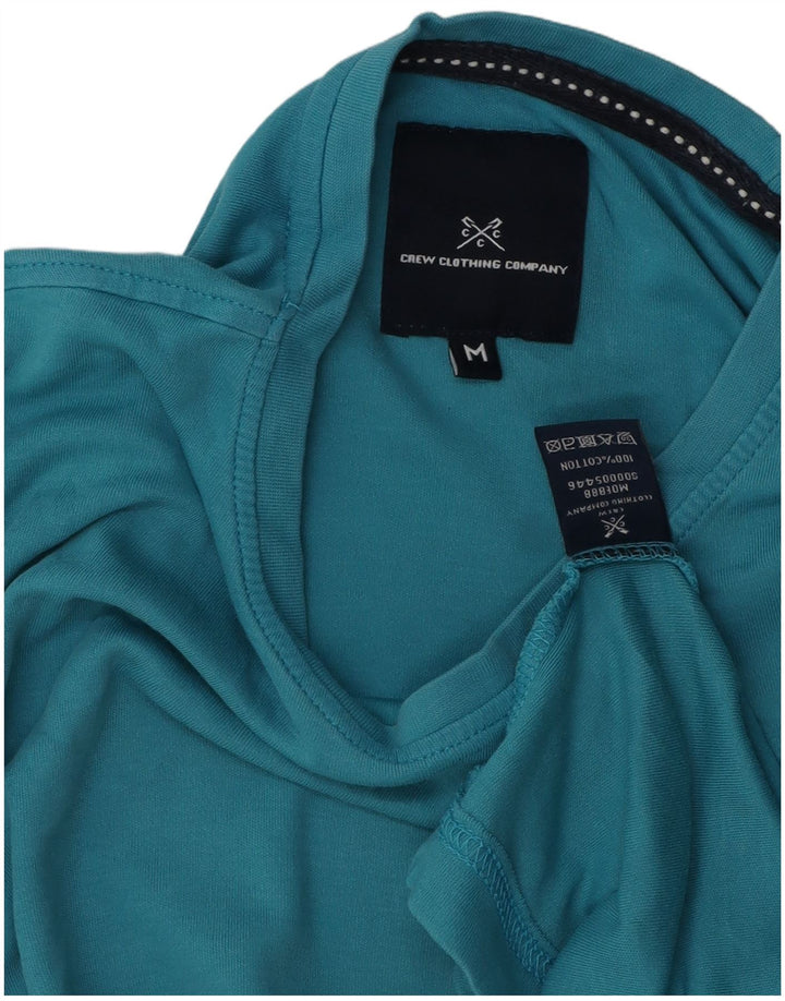 Crew Clothing Męski T-shirt Top Średni Niebieski Bawełniany