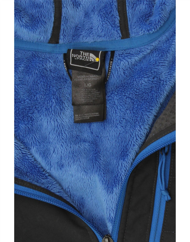 Męska kurtka wiatrówka z kapturem The North Face UK 40, duża, szara, z poliestru