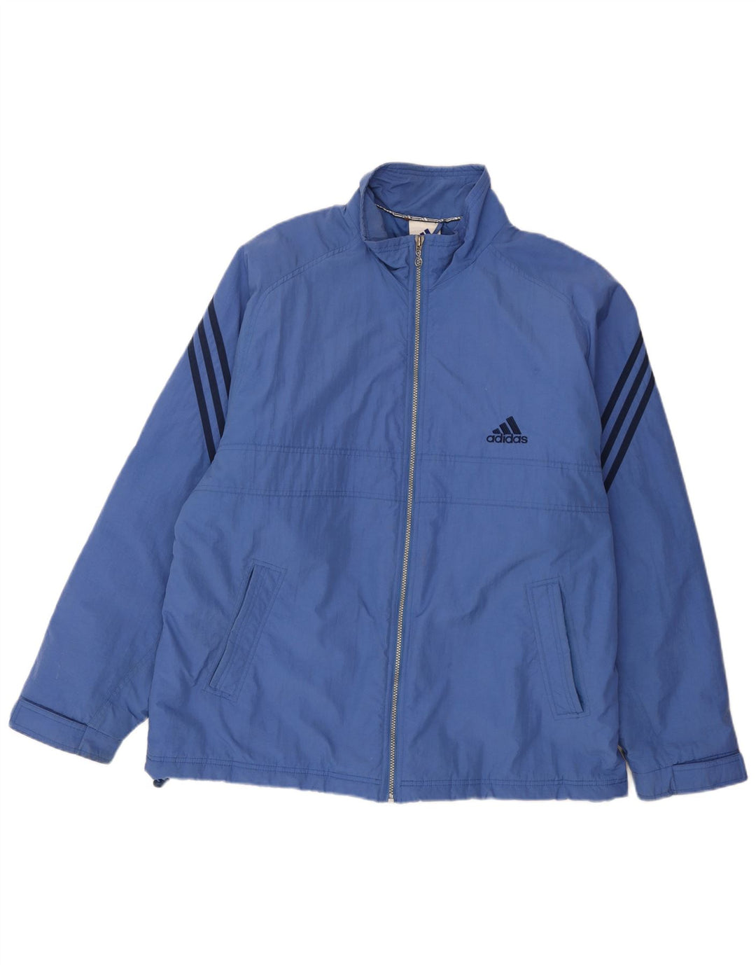 Męska kurtka wiatrówka Adidas UK 42/44 Duży niebieski poliester