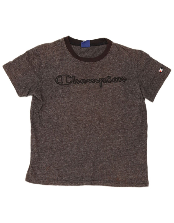 Damska koszulka Champion Oversize z grafiką Top UK 10 Small Grey Flecked