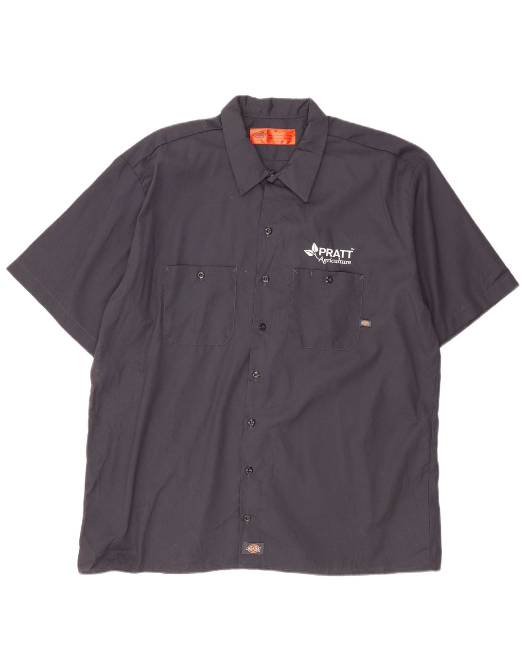 Męska koszula z krótkim rękawem Dickies 2XL, szary poliester