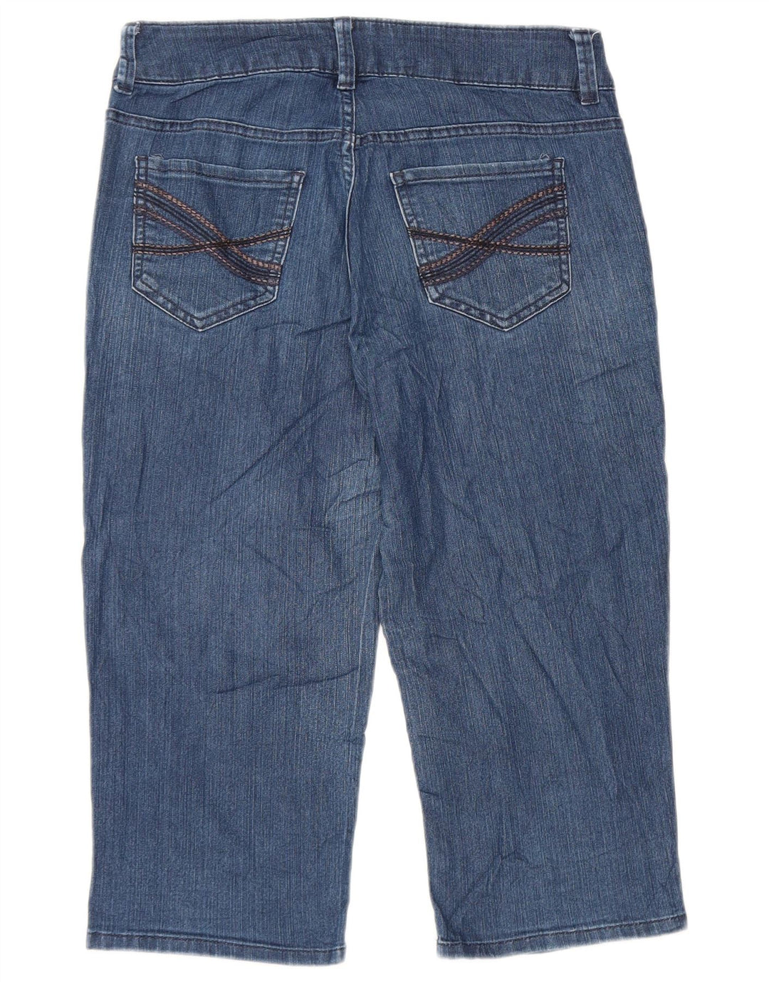 Damskie jeansy Capri LEE Riders US 8 Medium W32 L19 Niebieska bawełna