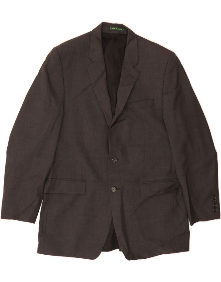 RALPH LAUREN Mens 2 Button Blazer Jacket UK 42 XL Grey Wool Vintage Ralph Lauren and Second-Hand Ralph Lauren from Messina Hembry 