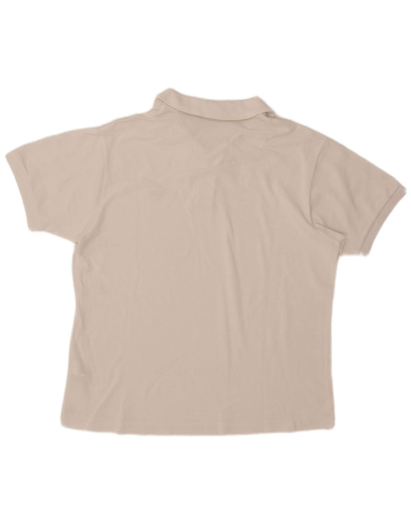 Męska koszulka polo Lacoste o klasycznym kroju, rozmiar 6 XL, biała bawełna