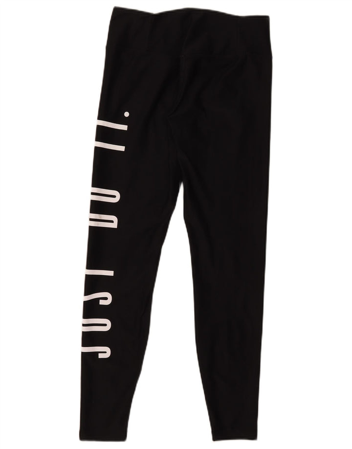 Damskie legginsy Nike Dri Fit Graphic UK 10, małe, czarne, poliestrowe