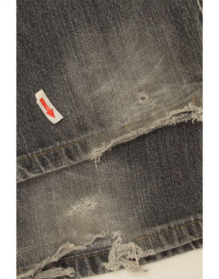 Męskie jeansy Levi's 502 Tapered W31 L30 Szara bawełna