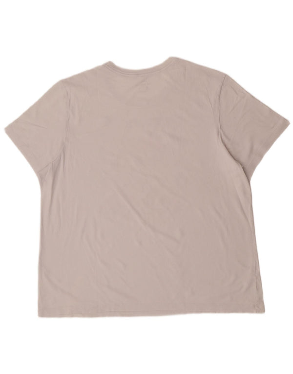 Męski T-shirt z grafiką Nike, 2XL, biała bawełna