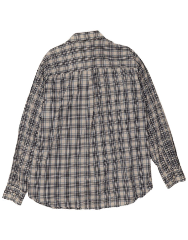 Carrera Mens Shirt Size 43/44 XL Blue Check