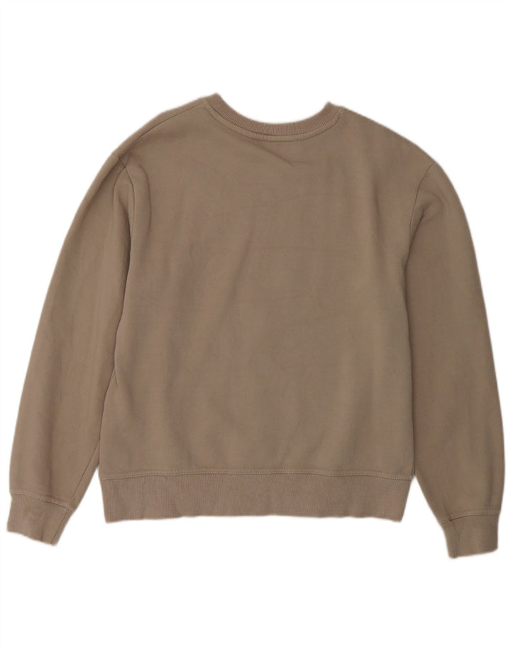 Damski sweter oversize Zara UK 10 Small, beżowy, bawełniany