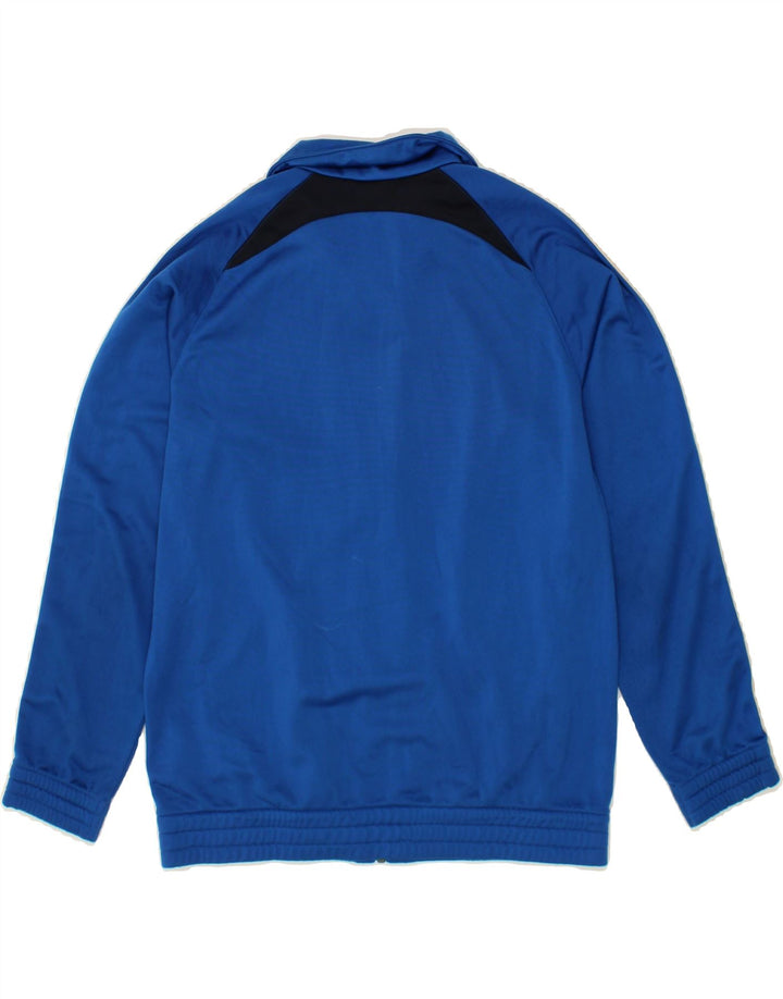 ADIDAS Boys Tracksuit Top Jacket 13-14 Years Blue Colourblock Polyester Vintage Adidas and Second-Hand Adidas from Messina Hembry 