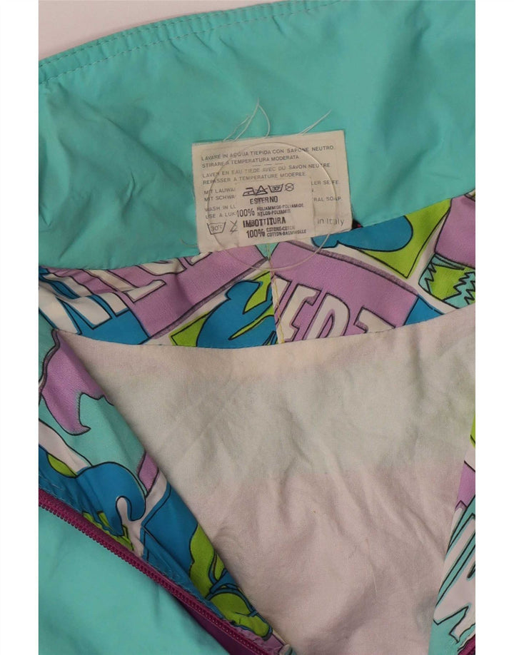 Przepraszamy, damska graficzna kurtka Anorak IT 46, duża, wielobarwna, retro