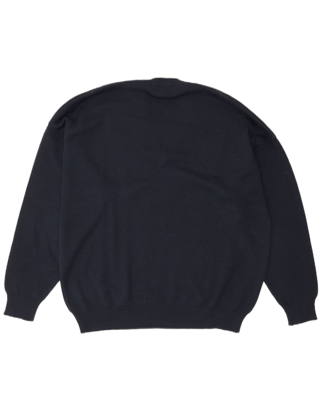 Il Granchio Męski sweter z dekoltem w kształcie litery V XL, granatowy, wełniany