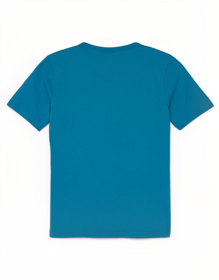 Męski T-shirt z grafiką Puma, mały, niebieski, bawełniany