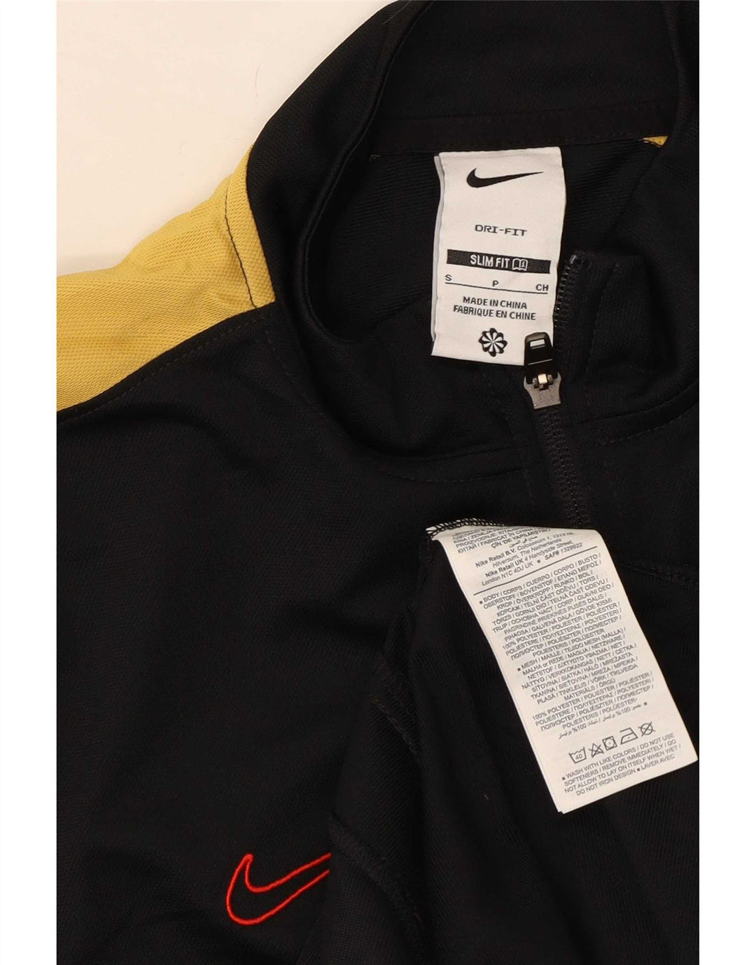 Męska kurtka dresowa Nike Dri Fit Slim, mała, czarna, z blokami kolorów