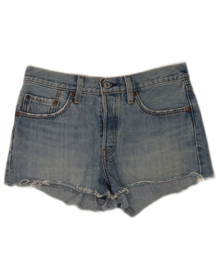 Damskie spodenki jeansowe Levi's 501 w trudnej sytuacji W26, małe, niebieskie, bawełniane